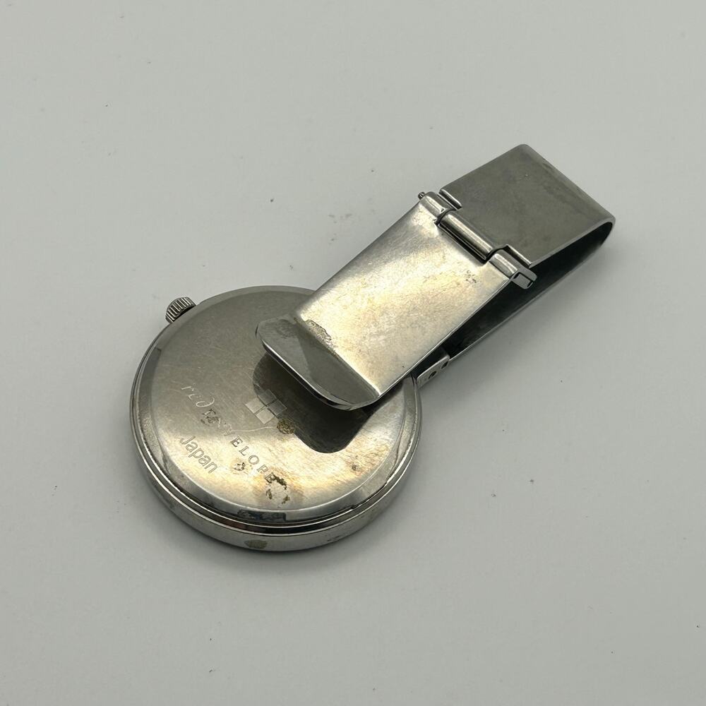WJF Silver-tone Stainless Steel Clip-on Watch Working New Battery image 6